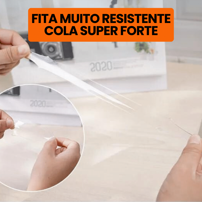 Fita Adesiva Transparente Dupla Face Ultra Resistente