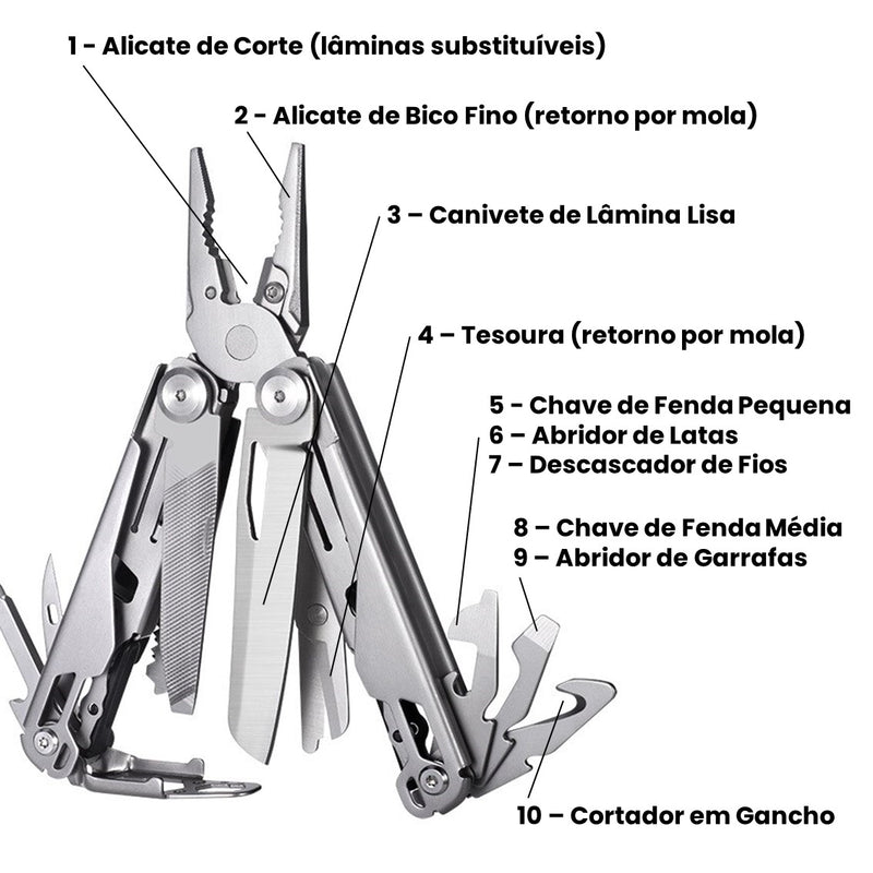 Alicate Suíço 20 em 1 Apollinox Pro