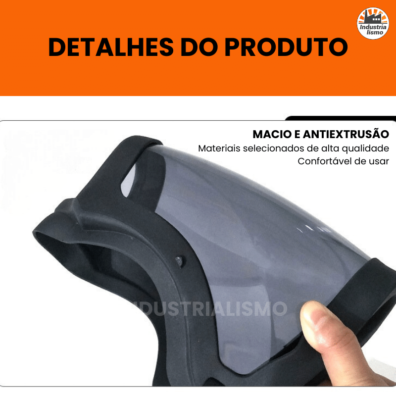 Máscara de Proteção Facial Anti-Embaçante com Filtro