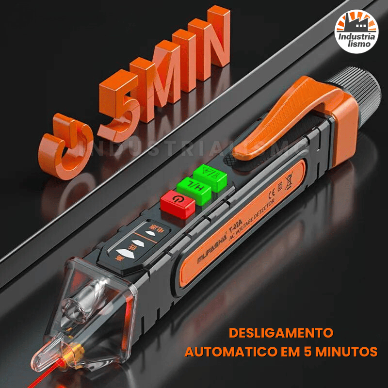 Detector de Tensão 1000v com Lanterna e LED