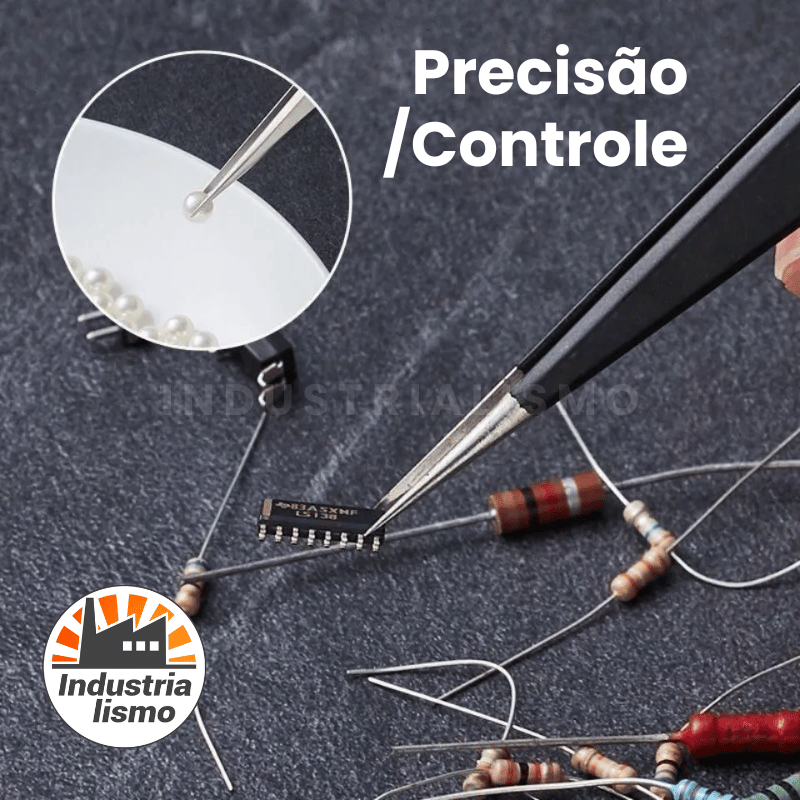 Kit Pinças de Precisão 6pcs com Estojo