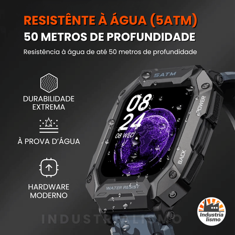 Relógio Inteligente Smartwatch Nautilus Pro à prova d'Água